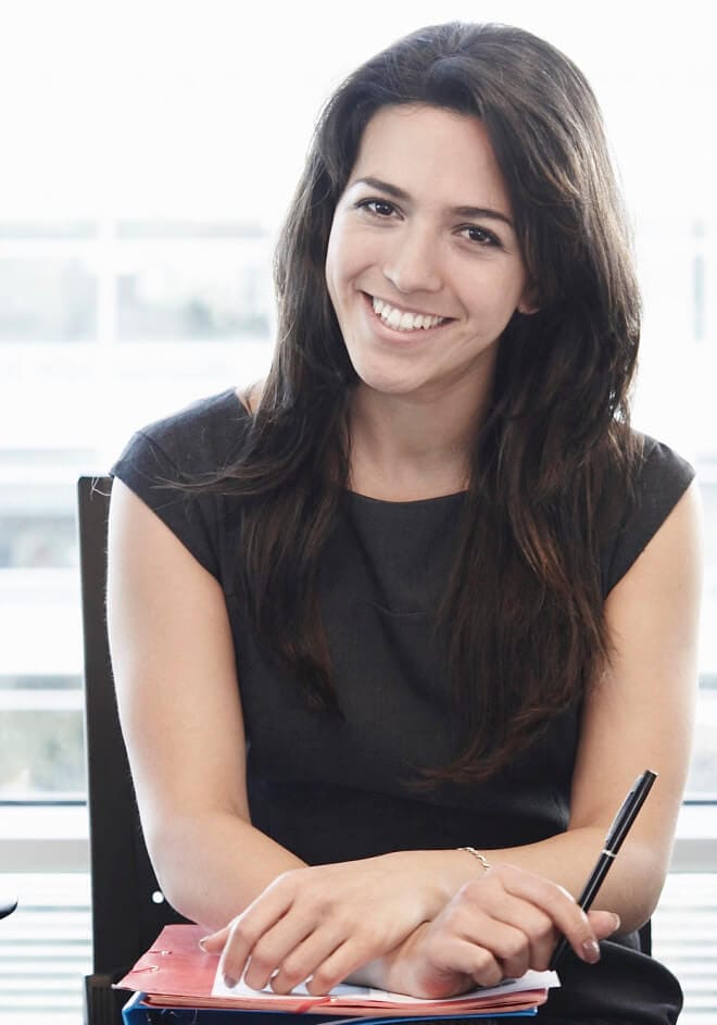 Tevreden klant vrouw